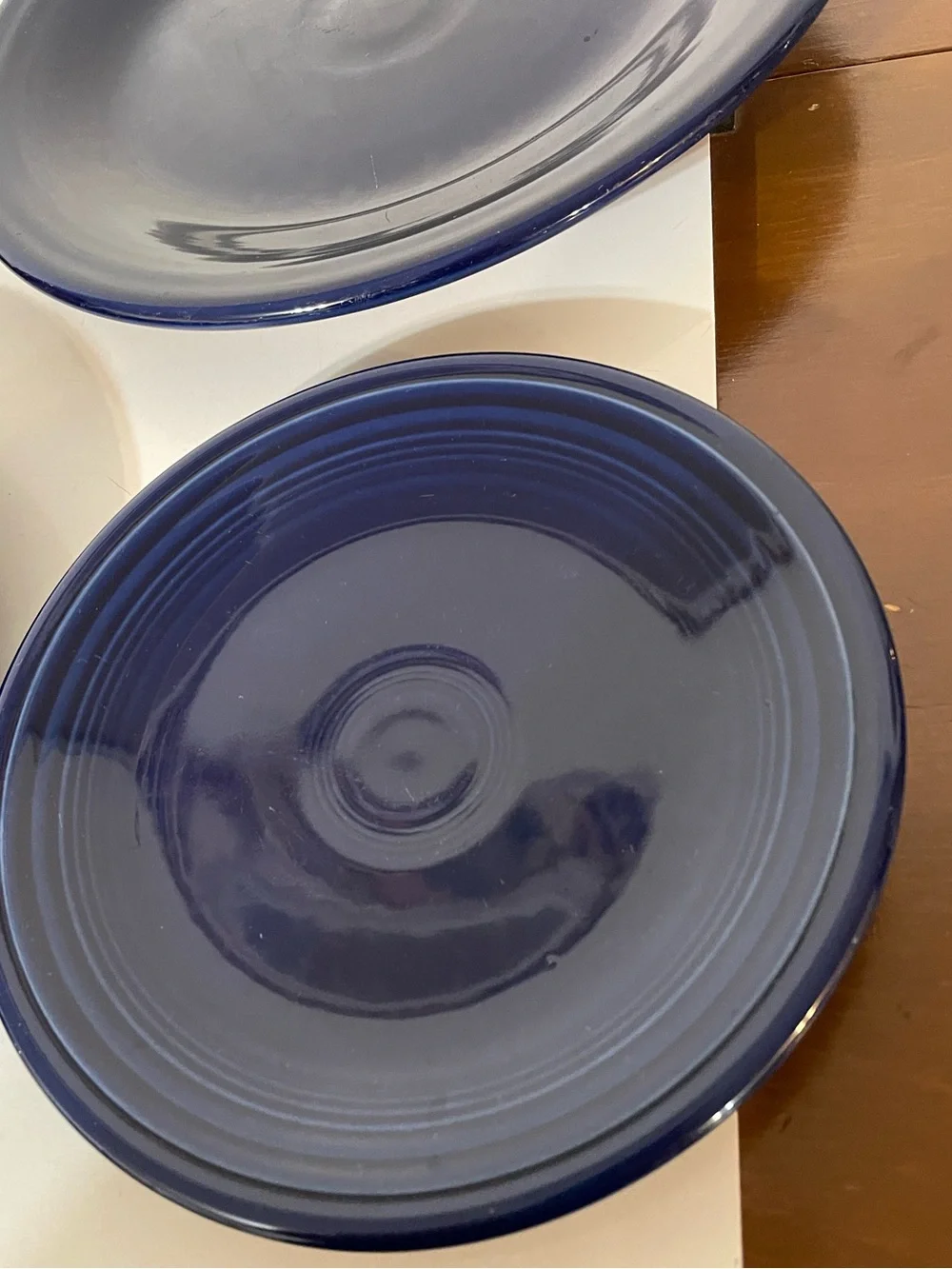 Homer Laughlin Fiesta Plates in Navy Blue